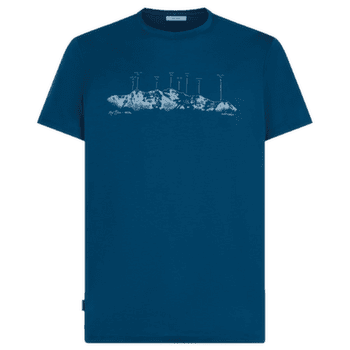 T-shirt a manches courtes Icebreaker Merino 150 Tech Lite SS Tee The Peaks Men ATLANTIS