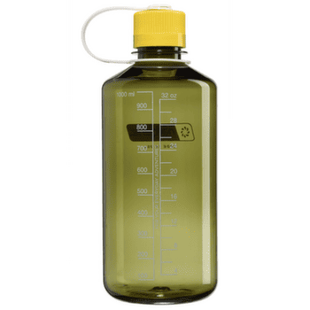 Bouteille Nalgene Narrow-Mouth 1000 mL Sustain Oil Green w/Freesia