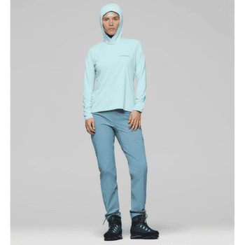 T-shirt a manches longues Norrona femund tech Hood Women Aqua Haze