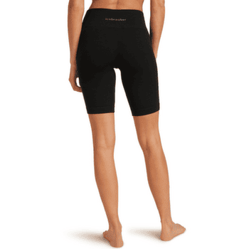 Shorts Icebreaker Merino Blend 260 Seamless Rib 8" High Rise Shorts Women BLACK