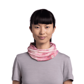 Écharpe Buff MERINO LIGHTWEIGHT DIGITAL PRINTS ORISA PINK AZALEA