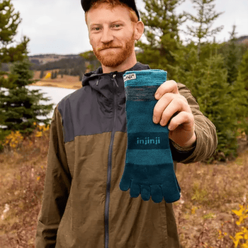 Chaussettes Injinji Trail Midweight Mini Crew Xtralife MIDNIGHT
