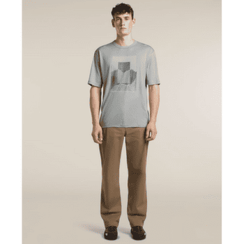 T-shirt a manches courtes Icebreaker Merino 150 Tech Lite SS Relaxed Tee Mountain Shift Men Midnight Navy