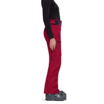Pantalons Mammut Haldigrat Air HS Pants Women blood red-marine