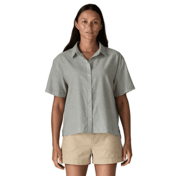 Chemises a manches courtes Patagonia LW A/C Shirt Women Windowpane Dobby: Quiet Violet