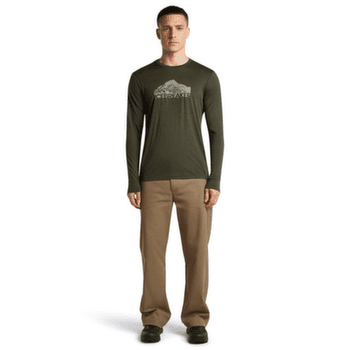T-shirt a manches longues Icebreaker Merino 150 Tech Lite LS Tee Aoraki Explorer Men DK LODEN