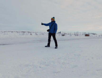 L'auto-stop dans l'ancien goulag de Vorkuta