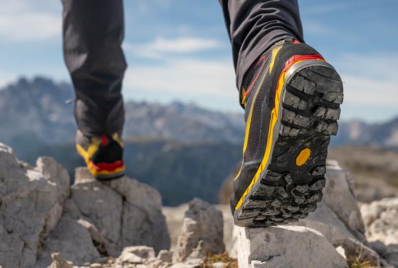 Semelle Vibram avec zone d'escalade