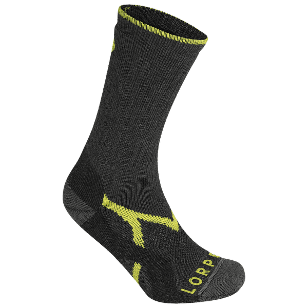 Chaussettes Lorpen MIDWEIGHT HIKER ECO MEN CHARCOAL/LIME