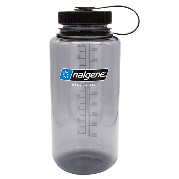 Bouteille Nalgene Wide Mouth Sustain 1000 ml Gray, W/Black Cap, Sustain  682021-0333