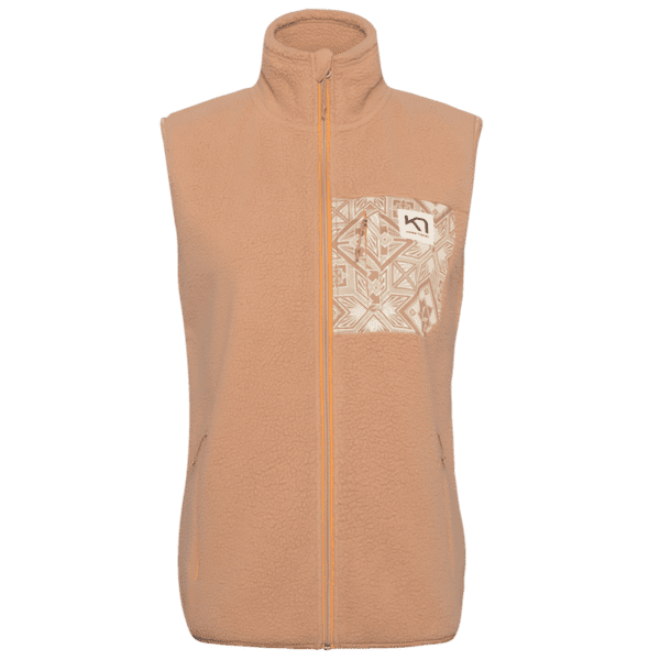 Gilet Kari Traa ROTHE VEST LIGHT BROWN