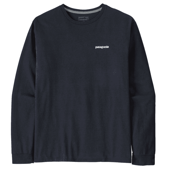 T-shirt a manches longues Patagonia Long-Sleeved P-6 Logo Responsibili-Tee Men New Navy
