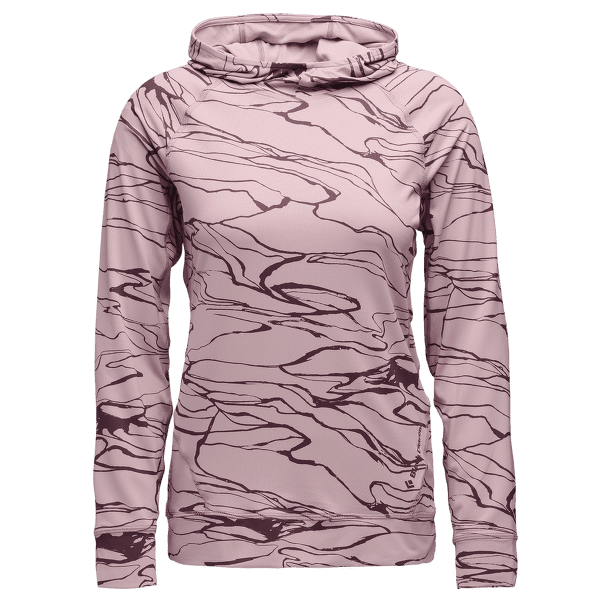 Sweat-shirt Black Diamond LS Alpenglow Hoody Women Relief-Meadow Rose-Fig