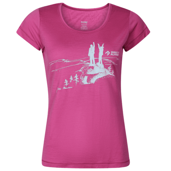 T-shirt a manches courtes Direct Alpine Furry Lady 2.0 orchid (Jizera Mountains)