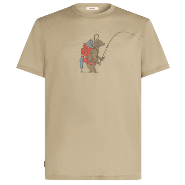 T-shirt a manches courtes Icebreaker Merino 150 Tech Lite SS Tee Bear Catch Men FLAGSTONE