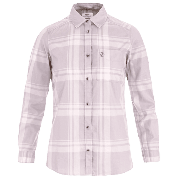 Chemises a manches longues Fjällräven ÖVIK LITE FLANNEL SHIRT WOMEN Lavender Mist-Eggshell