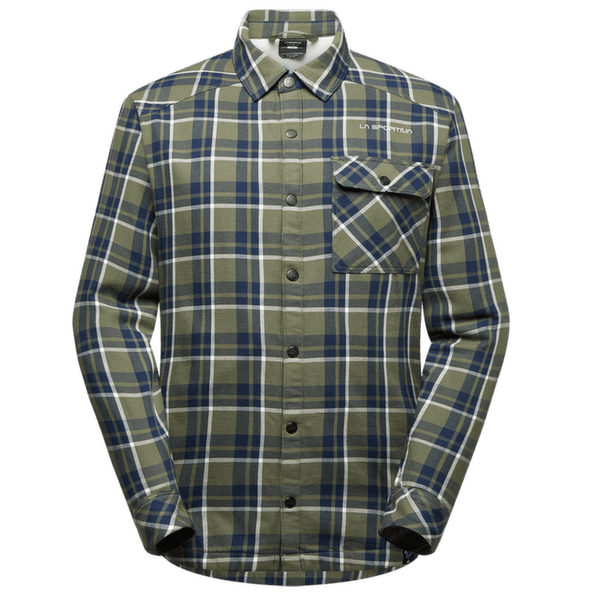 Chemises a manches longues La Sportiva RAMBLER LINED FLANNEL SHIRT MEN Cypress/Night Sky