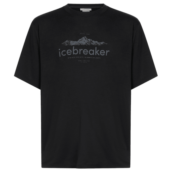 T-shirt a manches courtes Icebreaker Merino 150 Tech Lite SS Relaxed Tee icebreaker Heritage Men BLACK