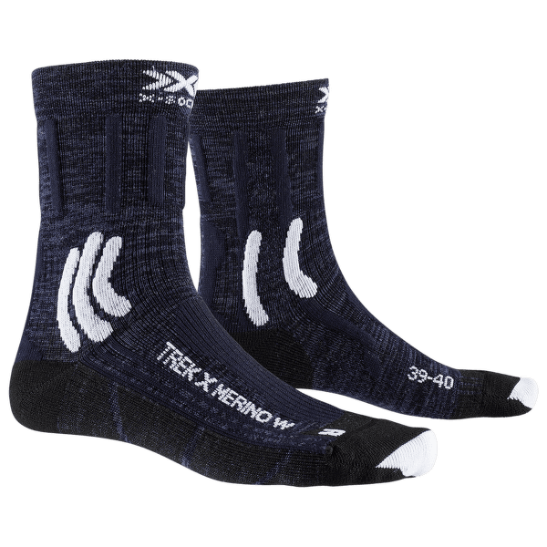 Chaussettes X-Bionic X-SOCKS® TREK X APANI® Merino WOMEN Midnight Blue/Arctic White