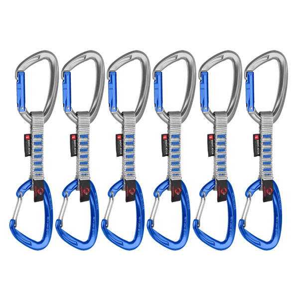 Ensemble Expreska Mammut Crag Keylock Wire Indicator 6-Pack Quickdraws 32200 silver-ultramarine