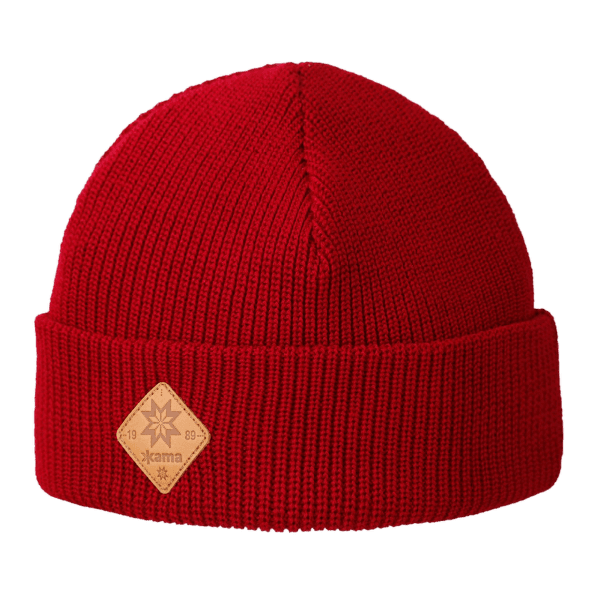 Casquettes Kama Knitted Merino beanie Kama A136 red