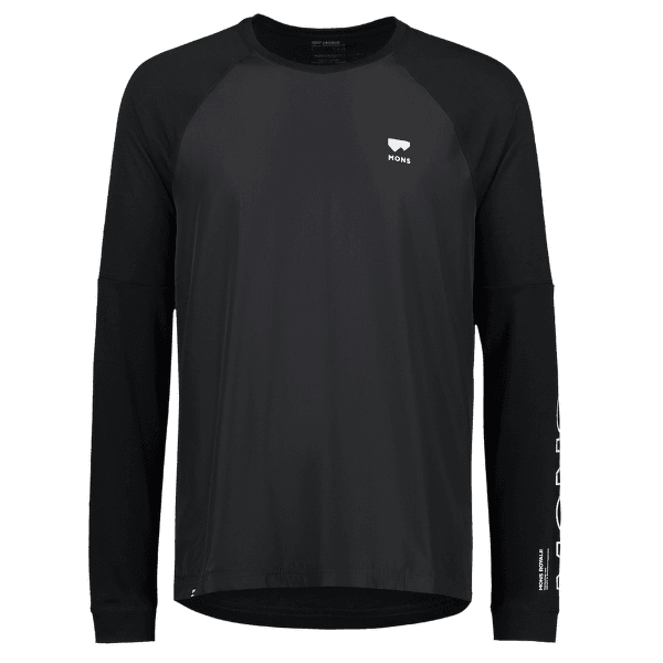 T-shirt a manches longues Mons Royale Tarn Merino Shift Wind Jersey Men Black