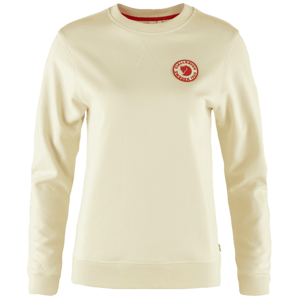 Pull Fjällräven 1960 Logo Badge Sweater Women Chalk White