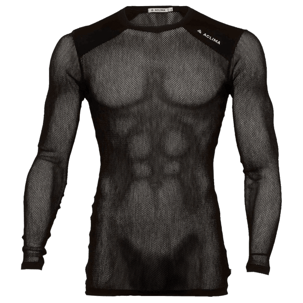 T-shirt a manches longues Aclima WoolNet Light Crewneck Men Jet Black