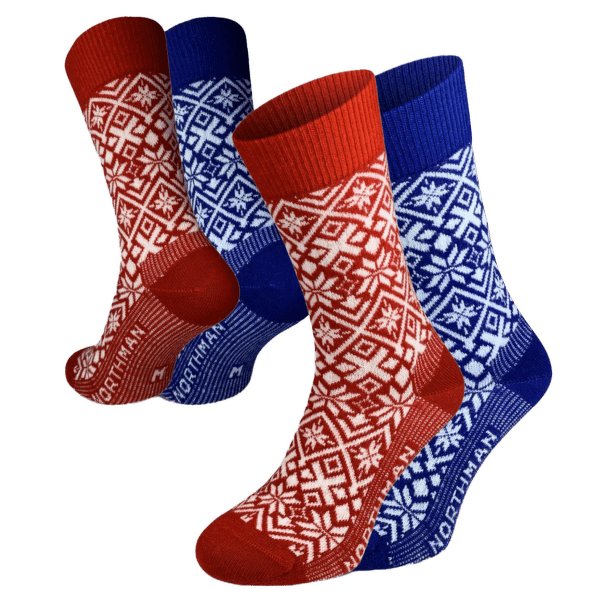 Chaussettes Northman Fauske merino 2-pack 35_mix barev