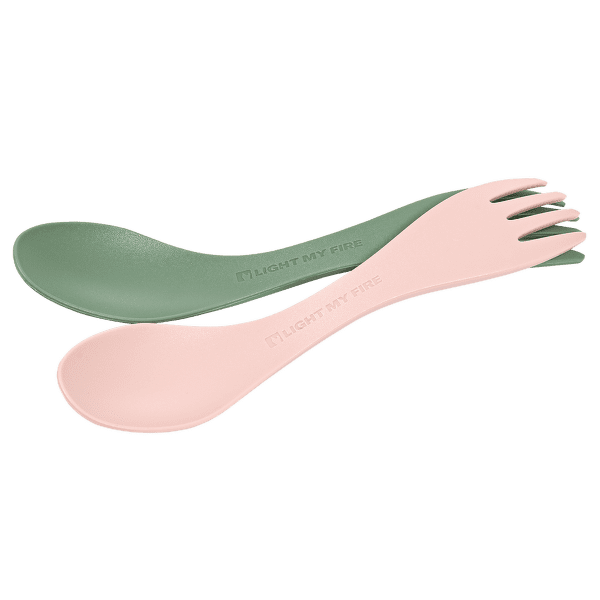 Ustensiles Light My Fire Spork Little 2-pack Bio SandyGreen/DustyPink