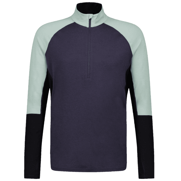 T-shirt a manches longues Mons Royale Olympus Merino Half Zip Men Dew / 9 Iron / Black