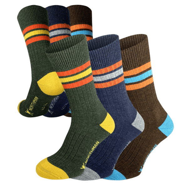 Chaussettes Northman Larvik merino 3-pack 567_mix barev