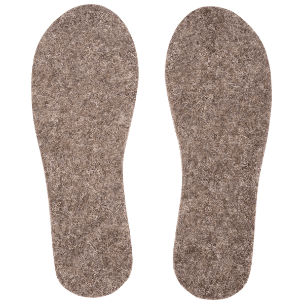 Semelles de chaussures internes Tova Wool soles Precut Eco Natural Brown