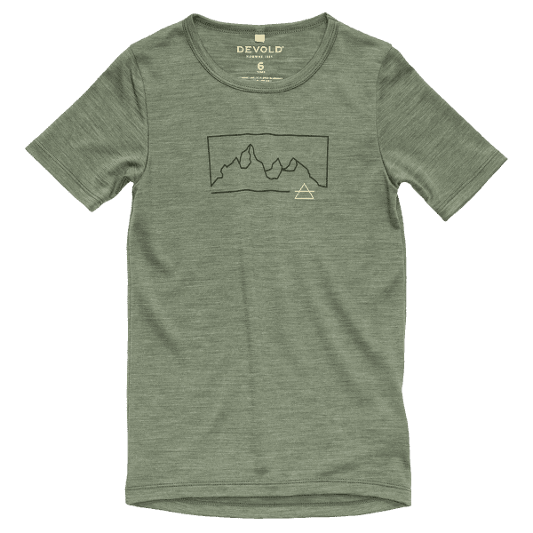 T-shirt a manches courtes Devold Active Outline Tee Kid 421A FOREST