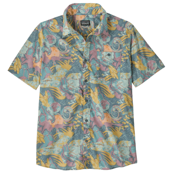 Chemises a manches courtes Patagonia Go To Shirt Men Moon Tripper: Blue Sage
