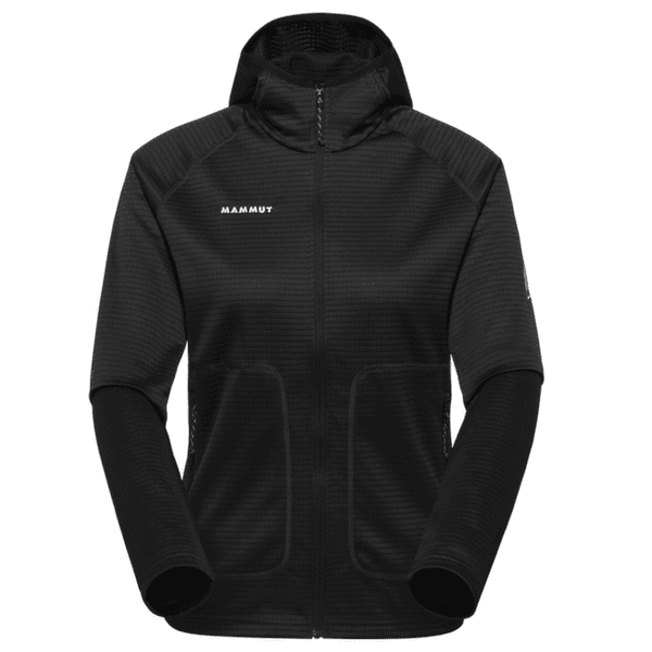 Sweat-shirt Mammut CRAG ML HOODED JACKET WOMEN black 0001