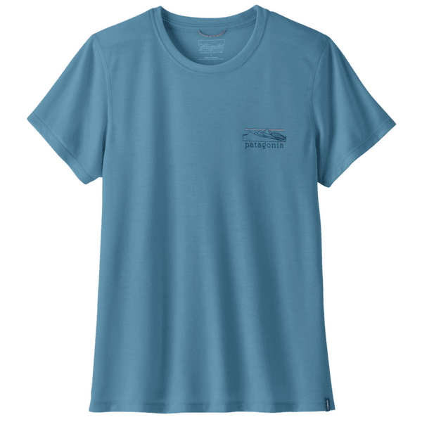 T-shirt a manches courtes Patagonia Cap Cool Trail Shirt - Stratapeaks Women Shore Blue
