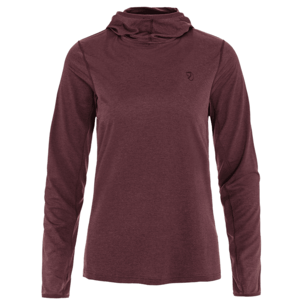 T-shirt a manches longues Fjällräven Abisko Sun-hoodie Women Port