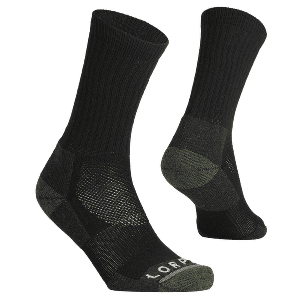 Chaussettes Lorpen Wool Hike 2 Pack Crew 5327 BLACK/LIGHT GRANITE