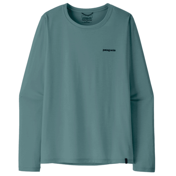 T-shirt a manches longues Patagonia Long-Sleeved Cap Cool Daily Shirt  - Boardshort Logo Women Blue Sage - Light Blue Sage X-Dye
