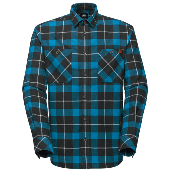 Chemises a manches longues Mammut Alvra Longsleeve Shirt Men black-glacier blue