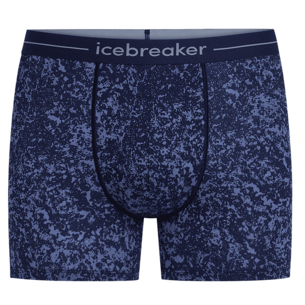 Caleçons Icebreaker Merino 150 Anatomica Boxers Moss Bloom Men MIDNIGHT NAVY/AOP