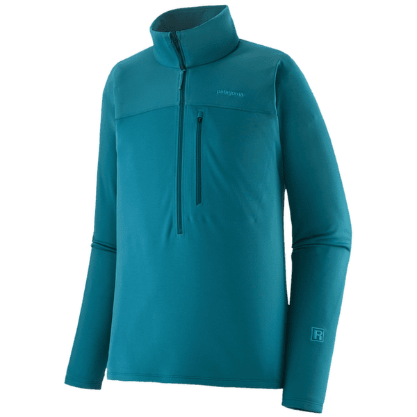 Pull Patagonia R1 ULTRALIGHT 1/2 ZIP Men Glacial Blue