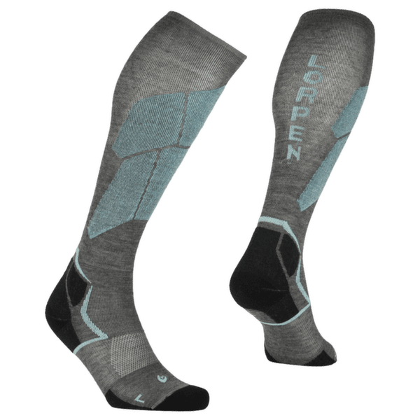 Chaussettes hauteur genou Lorpen PRO SKI TOURING SUPERLIGHT 5775 WHALES GREY