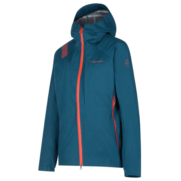 Veste La Sportiva CRIZZLE EVO SHELL™ Jacket Women Storm Blue/Cherry Tomato