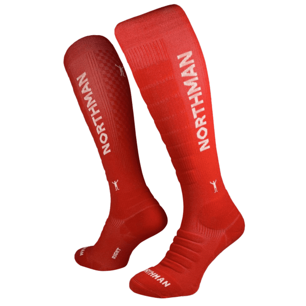 Chaussettes hauteur genou Northman Ski Ultralight 30_červená