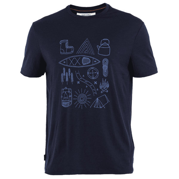 T-shirt a manches courtes Icebreaker Merino 150 Tech Lite SS Tee Camp Essentials Men Midnight Navy