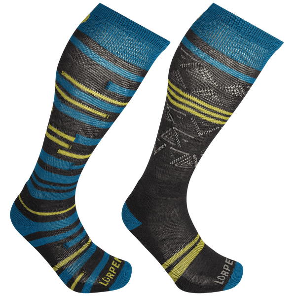 Chaussettes hauteur genou Lorpen T1 SKI MID Men 2PACK BLUE