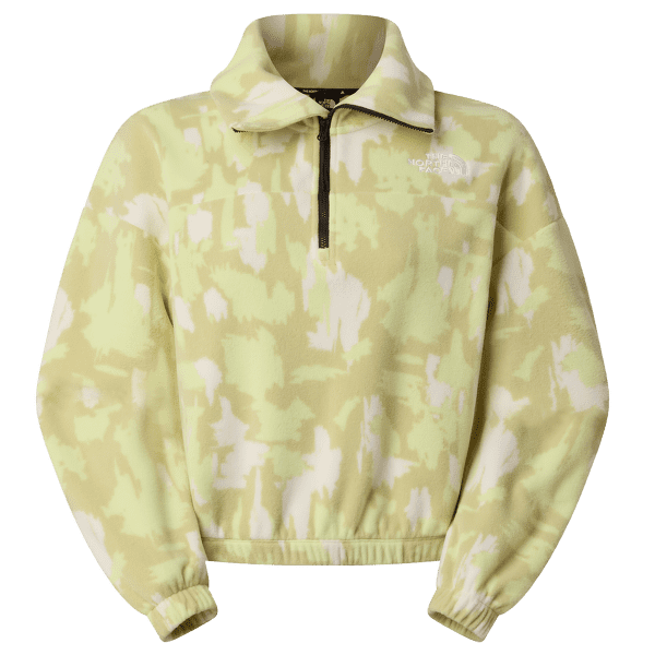 Sweat-shirt The North Face MOUNTAIN ATHLETICS FLEECE 1/4 ZIP-PRIN Women MKO LEMON MIST PAINTED MOUNTAINS PRINT