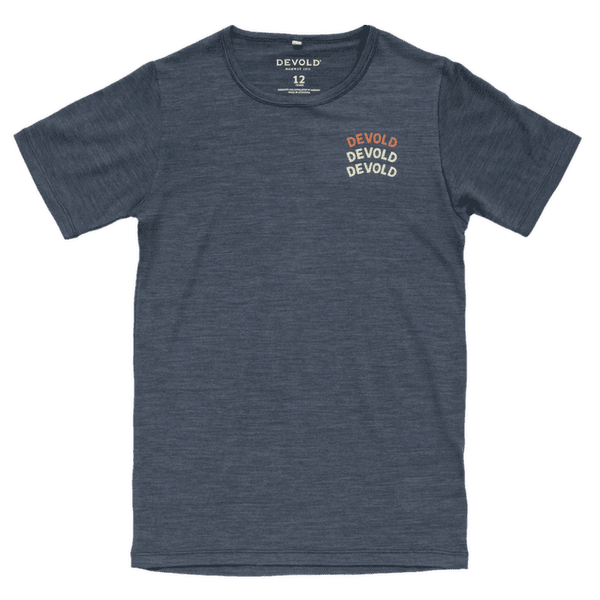 T-shirt a manches courtes Devold Active Devold Legacy Tee Junior 287A NIGHT